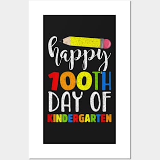 Happy th Day of Kindergarten for Teacher or Chid1 Posters and Art